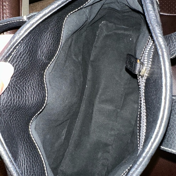 Tod’s Black Leather Handbag with Buckle like new - Picture 3 of 4